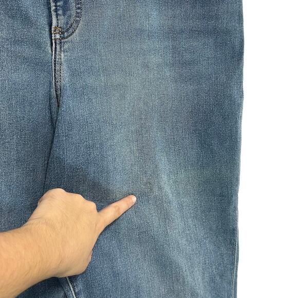 Express Slim Super High Waisted Jeans NWT Women's Sz 18S Light Wash Raw Hem - Picture 10 of 10